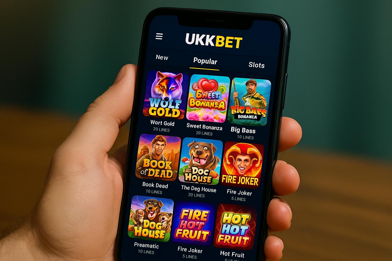 Explore o mundo das slot machines no UKKBET Casino